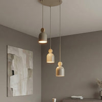 Mesi hanglamp hout 3-lichts mokka naturel premium