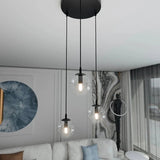 COSMO 3-lichts hanglamp - Helder glas premium hanglamp met ronde bol - sfeervol in een Modern interieur