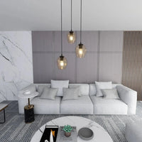 ISTAR 3-lichts hanglamp - Amber glas premium - afbeelding 2