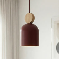 Mesi hanglamp hout 3-lichts bordeaux naturel premium