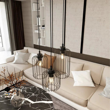 VANDER 3-lichts hanglamp - Zwart premium