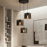 Lux hanglamp 3-lichts zwart premium