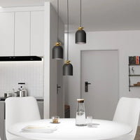 TARGET 3-lichts hanglamp - Zwart met goud accent - afbeelding 2