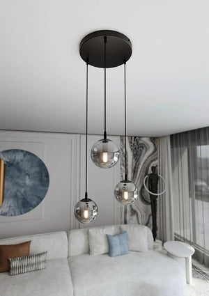 COSMO 3-lichts hanglamp - Smoked glas premium