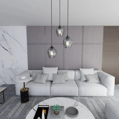 ISTAR 3-lichts hanglamp - Smoked glas premium