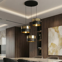 Lux hanglamp 3-lichts zwart goud