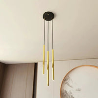 SELTZER 3-lichts hanglamp - Goud buizen hanglamp met buisvorm - afbeelding 5