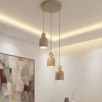 Mesi hanglamp hout 3-lichts mokka naturel premium hanglamp met lampenkap - afbeelding 5