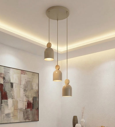 Mesi hanglamp hout 3-lichts mokka naturel premium