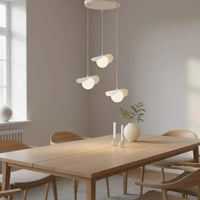 RITUAL 3-lichts hanglamp - Wit glas hanglamp met lampenkap - afbeelding 5