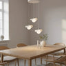 RITUAL 3-lichts hanglamp - Wit glas hanglamp met lampenkap - afbeelding 5