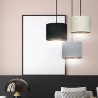 HILDE 3-lichts hanglamp - Mix fluweel hanglamp met lampenkap - afbeelding 9