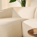Hoekbank Laila - Stof Beige Links