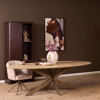 Eiken Eettafel Ferris Ovaal 210 cm