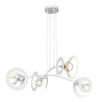 EUPHORIA 4-lichts hanglamp - Wit frame - Mooier Thuis