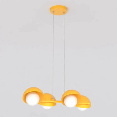 BOOM 4-lichts hanglamp - Oranje frame