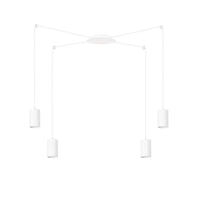 TRAKER 4-lichts hanglamp - Wit frame - Mooier Thuis