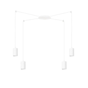 TRAKER 4-lichts hanglamp - Wit frame