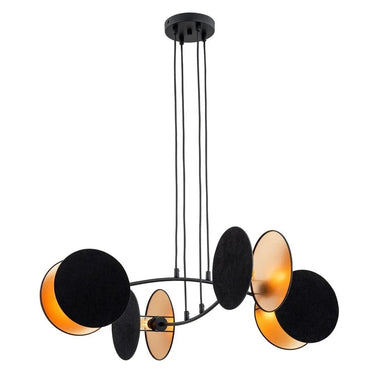 MOTIF 4-lichts hanglamp - Zwart goud