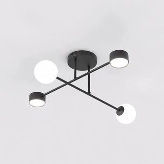 HOLON 4-lichts plafondlamp - Zwart frame - Mooier Thuis