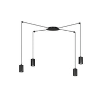 TRAKER 4-lichts hanglamp - Zwart frame - Mooier Thuis