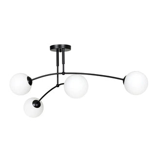 PREGOS 4-lichts plafondlamp – Zwart/wit - Mooier Thuis