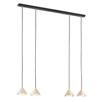 ELIT 4-lichts hanglamp - Zwart goud - Mooier Thuis