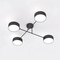 MAGA 4-lichts plafondlamp - Zwart textiel - Mooier Thuis