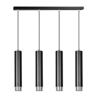 KIBO 4-lichts balkhanglamp - Zwart chroom - Mooier Thuis