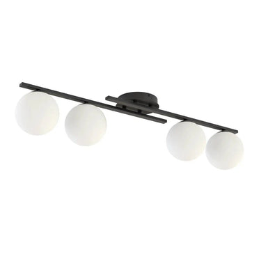 KAIRO 4-lichts plafondlamp - Wit glas