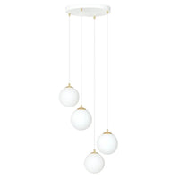 ROYAL 4-lichts hanglamp – Wit - Mooier Thuis
