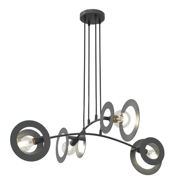 EUPHORIA 4-lichts hanglamp - Zwart frame