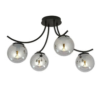 BOSTON 4-lichts plafondlamp - Smoked glas - Mooier Thuis
