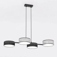DRUMS 4-lichts hanglamp - Zwart grijs frame - Mooier Thuis