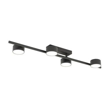 BET 4-lichts plafondlamp - Zwart
