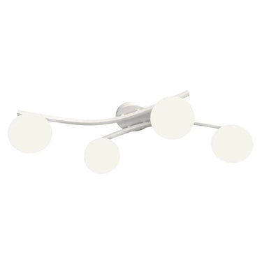 OPUS 4-lichts plafondlamp – Wit