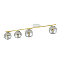 MONZA 4-lichts plafondlamp – Smoke glas - Mooier Thuis