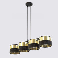 Lux hanglamp 4-lichts zwart goud