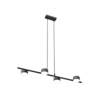 SORA 4-lichts hanglamp - Zwart frame - Mooier Thuis