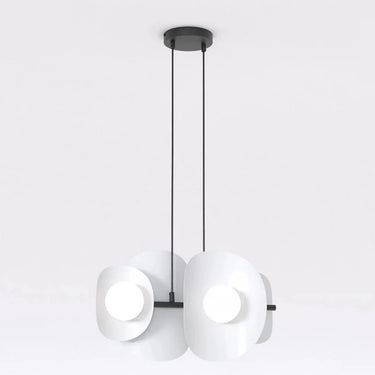 ELEMENTS 4-lichts hanglamp - Grijs frame