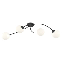 VIBRA 4-lichts plafondlamp - Wit glas - Mooier Thuis