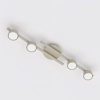 Fragment plafondlamp 4-lichts mokka
