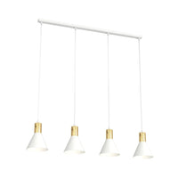 ROSA 4-lichts balkhanglamp - Wit frame - Mooier Thuis