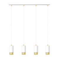 FUMIKO 4-lichts hanglamp - Wit Goud - Mooier Thuis
