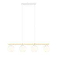 ALLORA 4-lichts hanglamp – Wit/goud - Mooier Thuis
