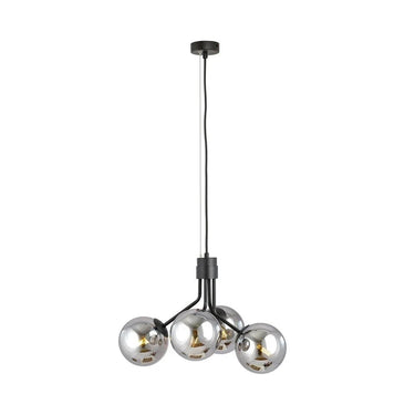 NOVA 4-lichts hanglamp - Smoked glas