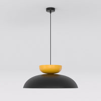 Mega hanglamp 4-lichts zwart oranje