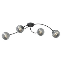 VIBRA 4-lichts plafondlamp - Smoked glas - Mooier Thuis