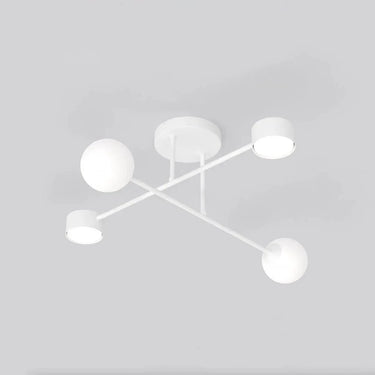 HOLON 4-lichts plafondlamp - Wit glas