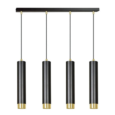 KIBO 4-lichts hanglamp - Zwart goud